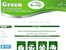 Tablet Screenshot of green-uae.com